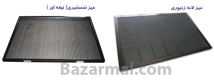 میز دستگاه برش لیزر