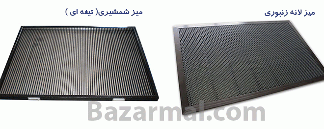 انواع میز دستگاه برش لیزر